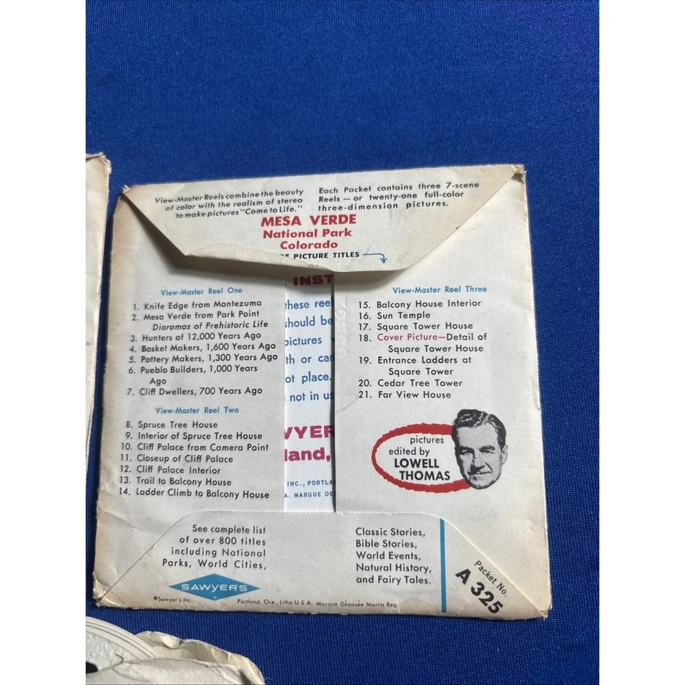 VIEW MASTER REELS A 361,GRAND CANYON Mesa Verde, Yellow Stone,Cambodia&more 19